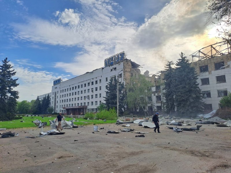 Enterprise destroyed as result of Russian missile strike in Sloviansk