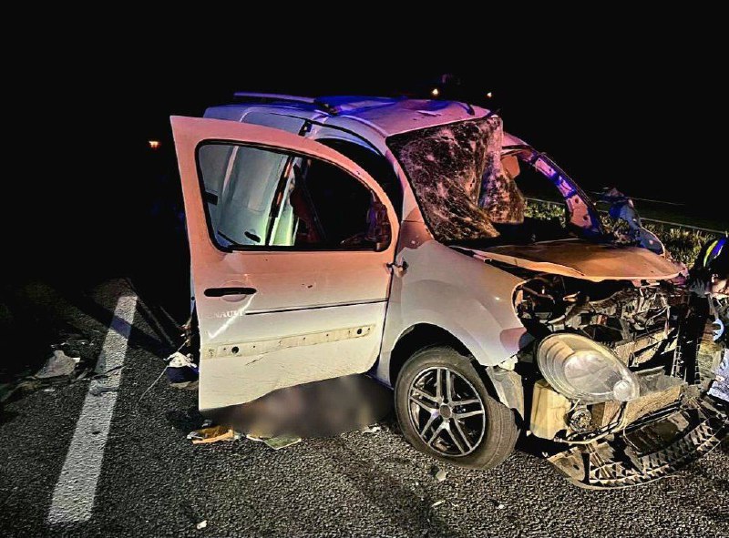 2 killed as debris of Shahed drone crashed on a vehicle on the highway in Dnipropetrovsk region