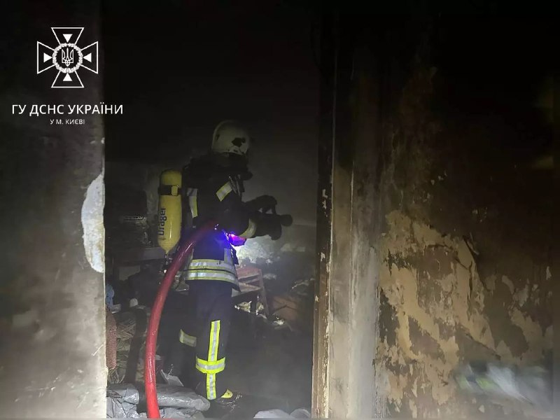EMERCOM: fire in Podilsky district in Kyiv, in which a man died, was not connected to the drone attack