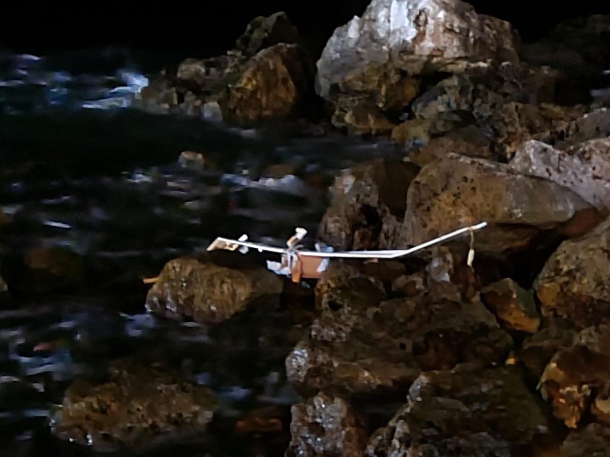 A staff member at the hotel, which is located on the coast of Tyulenevo in Bulgaria has published alleged photos of the drone crashed