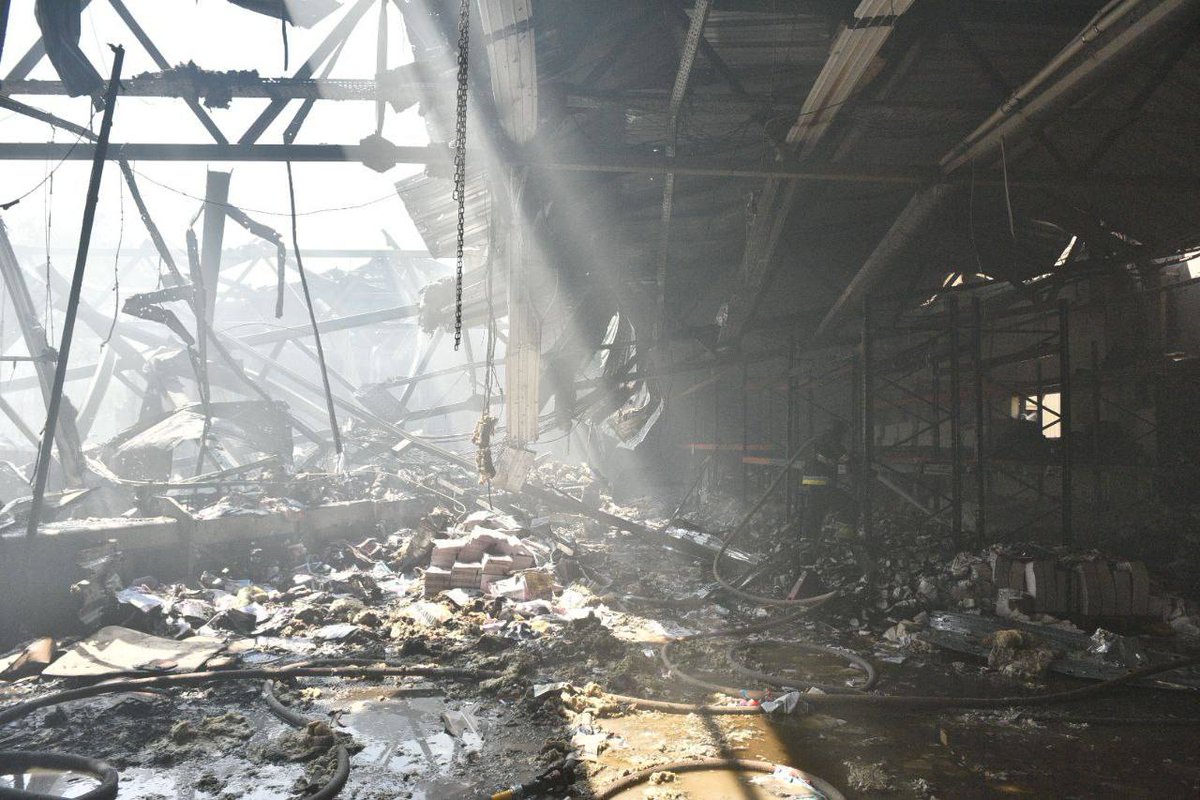 Russian army hit the territory of the printing house of the Vivat publishing house in the Osnovyansky district of Kharkiv with 2 missile. Death toll is at 7 dead and 16 injured