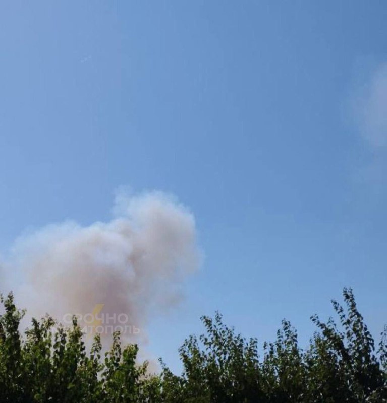 Explosions were reported near Melitopol, occupied part of Zaporizhzhia region