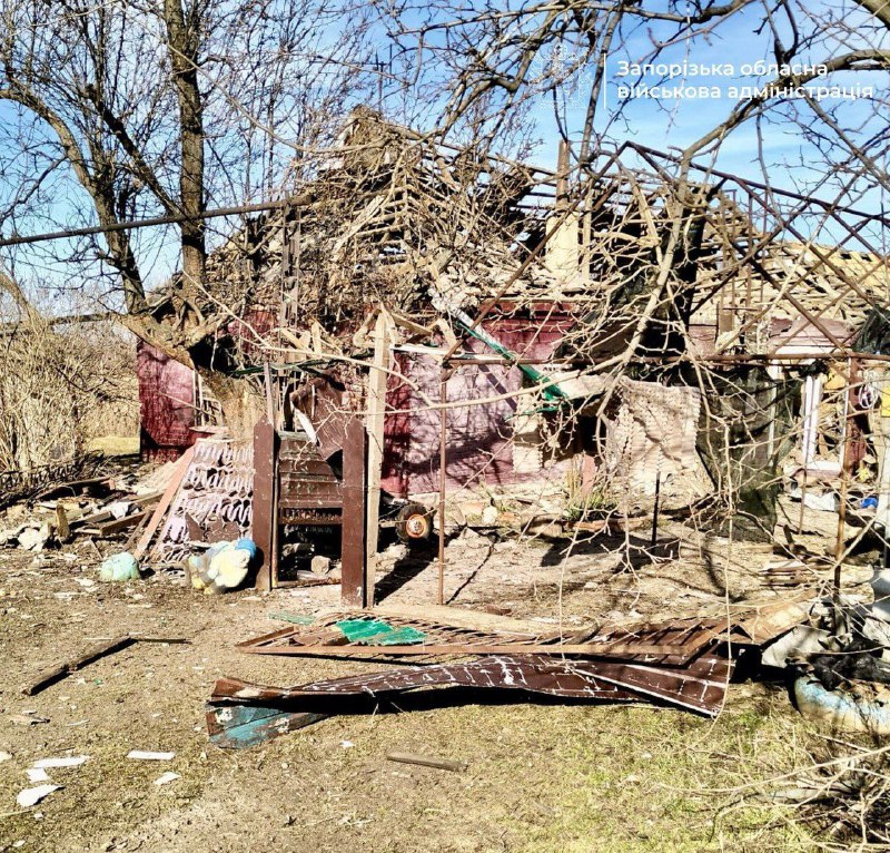 1 person wounded as result of the drone strike in Bilenke of Zaporizhzhia district