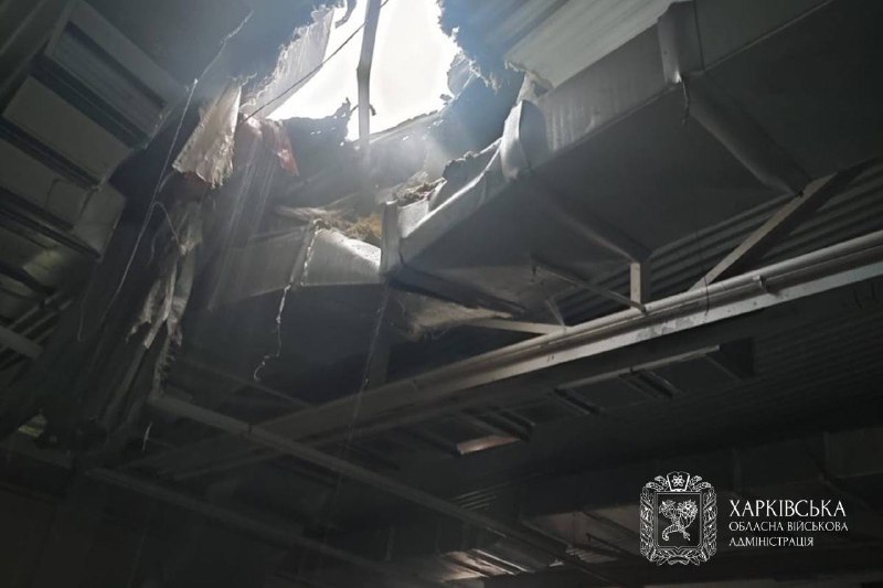 3 people wounded as result of a drone strike at the mall in Kharkiv