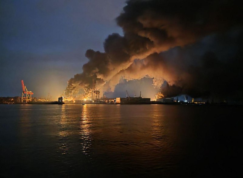Overnight Russia attacked port infrastructure in Odesa region