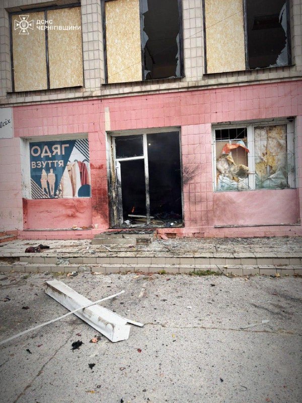 1 person killed, another wounded as result of drone strike on the shop in Semenivka in Chernihiv region
