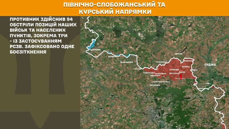 Russian aviation conducted airstrikes at Oleksandrivka of Donetsk region, Havrylivka, Pokrovske of Dnipropetrovsk region, Vozdvyzhivka, Huliaipilske, Yehorivka, Dolynka, Kopani, Krynivka, Nove Pole, Mykilske, Veselyanka, Novoolenivka, Hryhorivka of Zaporizhzhia region, - General Staff of Armed Forces of Ukraine reports