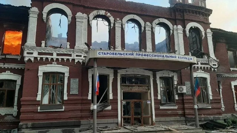 In Starobilsk wurden über Nacht Explosionen gemeldet.