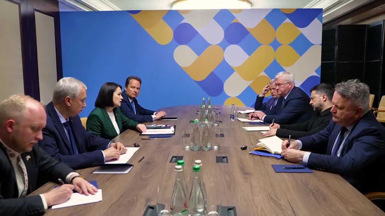 Зеленський зустрівся з лідеркою білоруської опозиції Світланою Тихановською