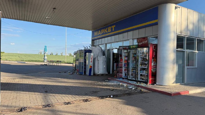 Drohne traf Auto in Balakliia-Gemeinde